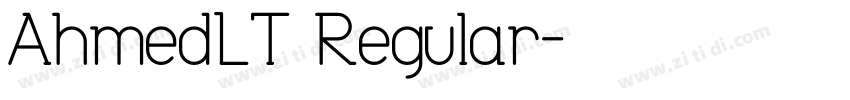 AhmedLT Regular字体转换
